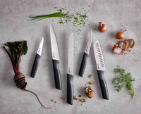 Elevate Carousel rotating knife block with multicolour handles