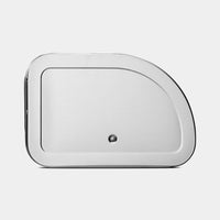 Brabantia Roll Top Bread Bin matt steel detail view