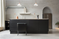 Brabantia Bo Touch Bin matt black in a modern kitchen setting